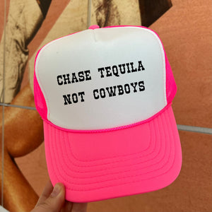 Chase Tequila, Not Cowboys Trucker Cap (Multiple Color Options)