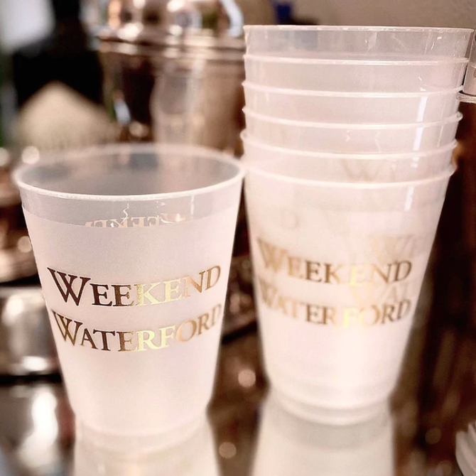 Weekend Waterford Reusable Cups (PACK OF 6)