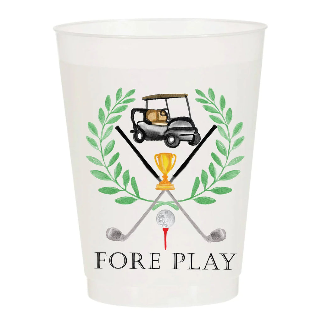 Fore Play Reusable Plastic Cups - (PACK OF 10)