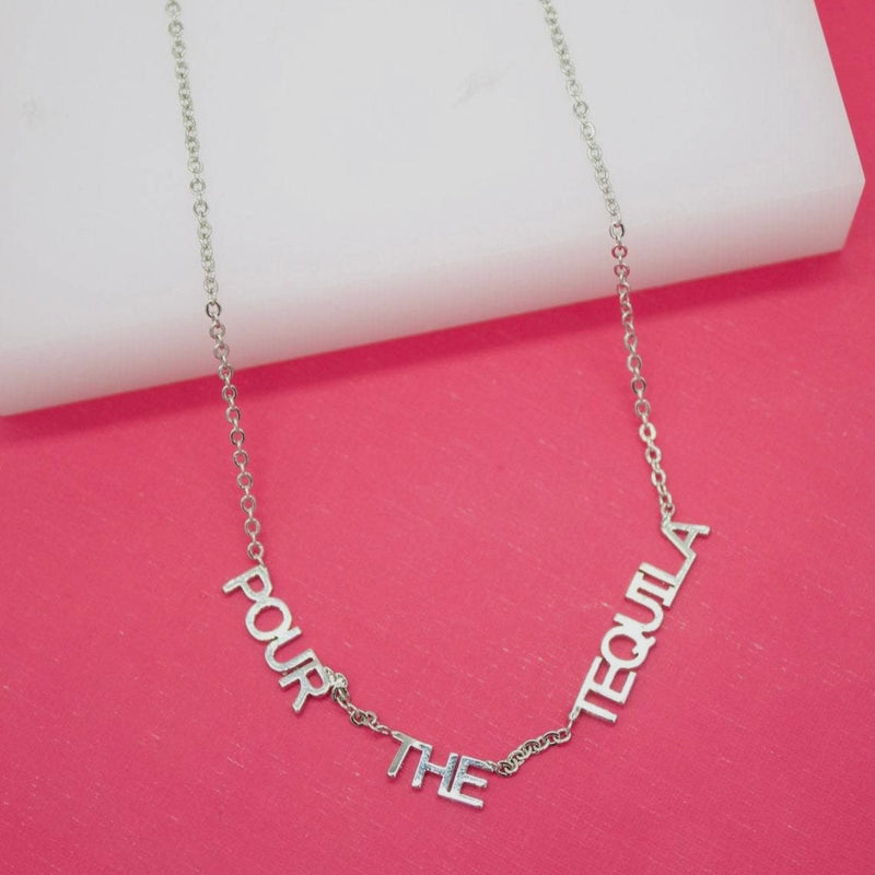 Pour the Drinks Necklace - SILVER (Multiple Options)