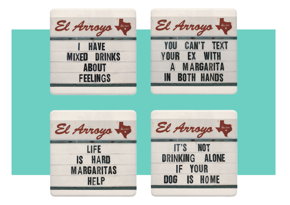 El Arroyo Coaster Set - Mixed Drinks