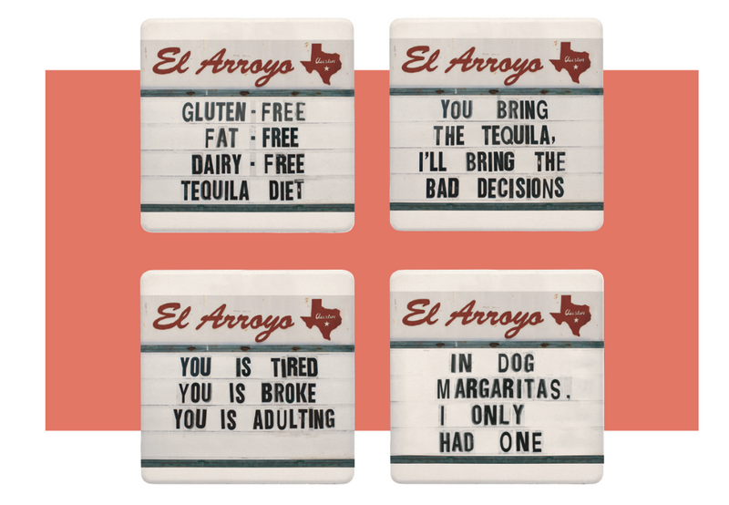 El Arroyo Coaster Set - Tequila Diet