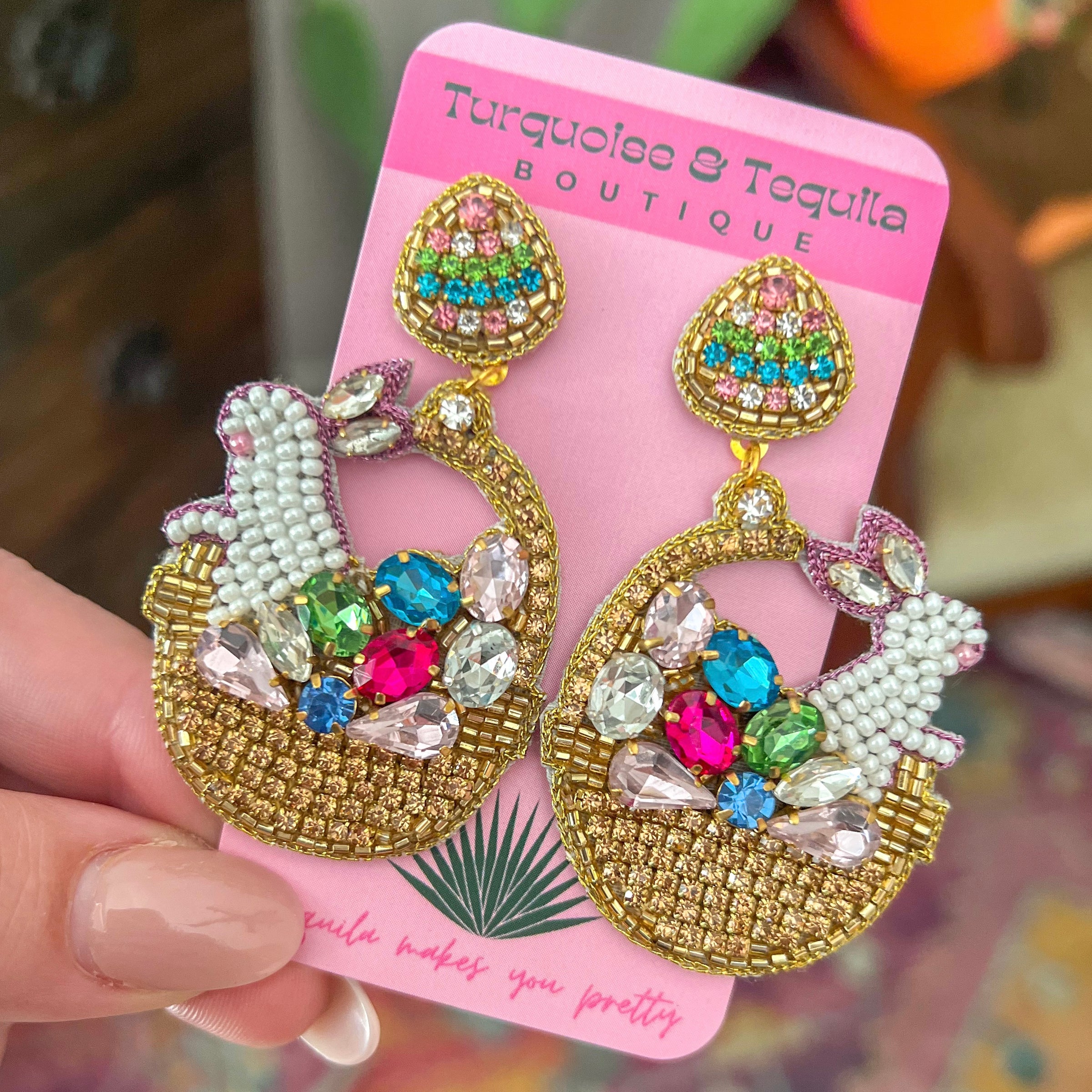 Easter Basket Earrings | Still Southern Bouti