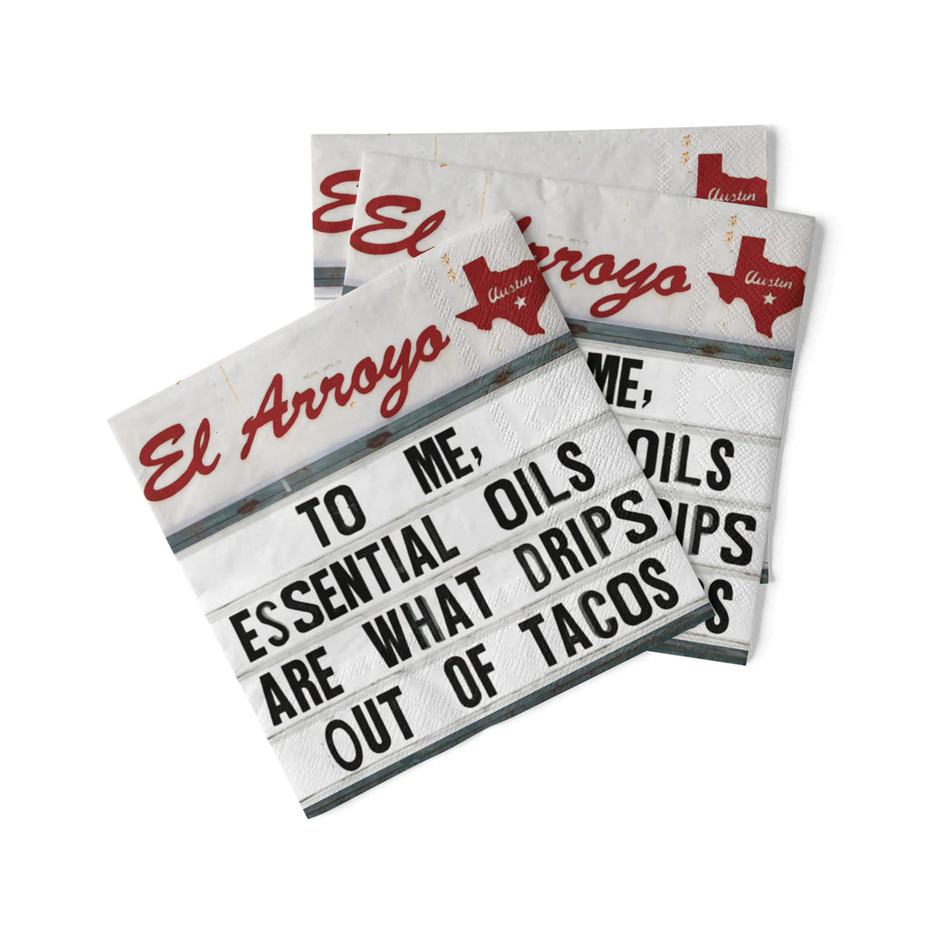 El Arroyo Cocktail Napkins- Essential Oils