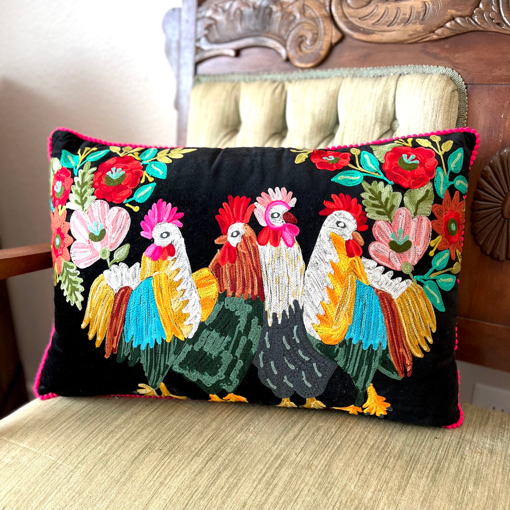 Rooster Decorative Pillow