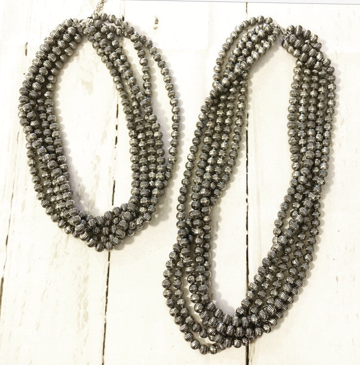 Five-Strand Western Pearl Necklace
