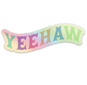 YEEHAW Holographic Sticker