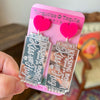 Kissing Booth Ticket Earrings