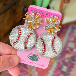 Baseball Earrings