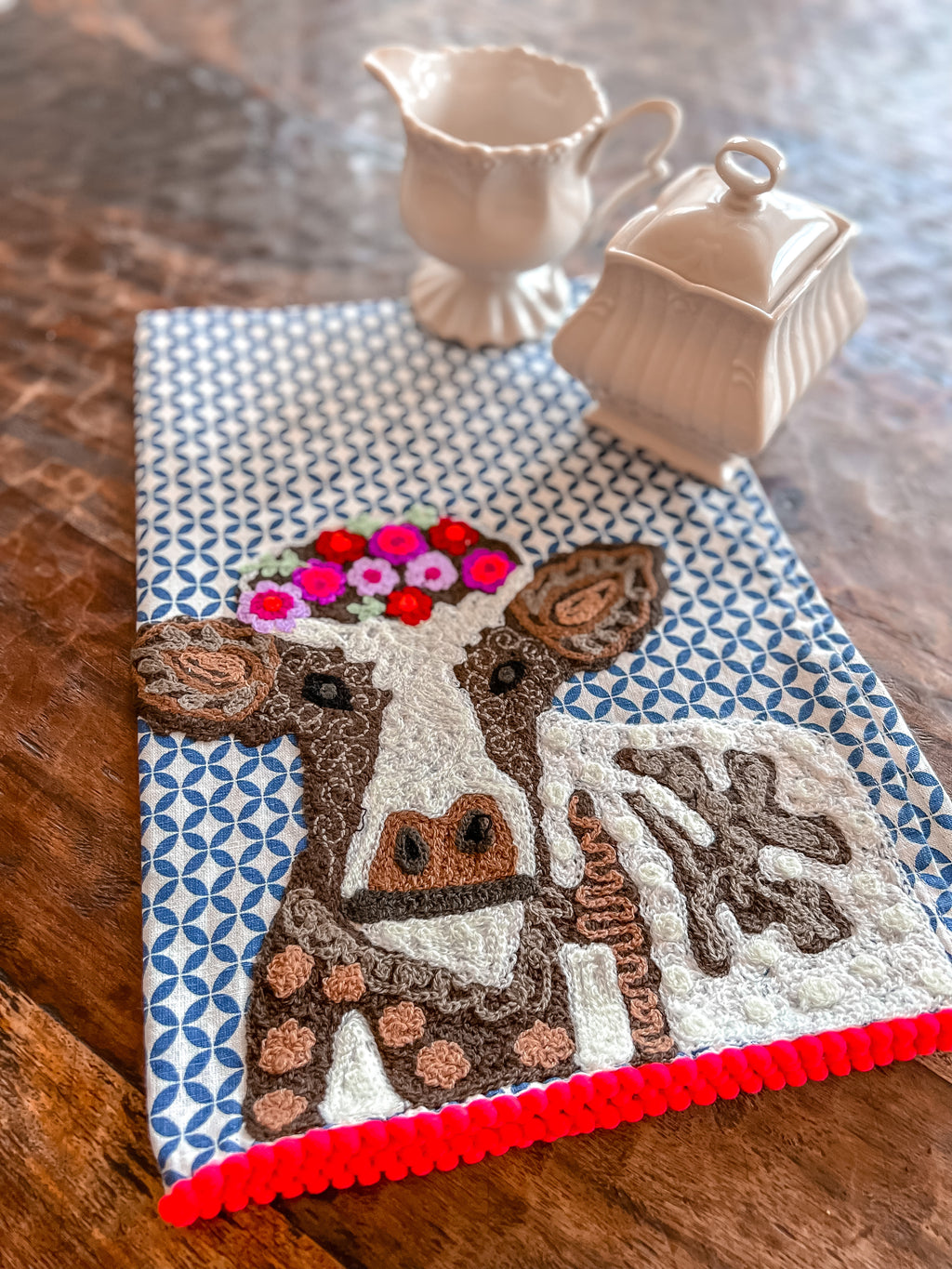 Cow on the Farm Decorative Tea Towel