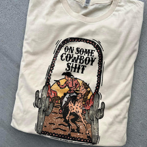 On Some Cowboy Shit Tee - Cream