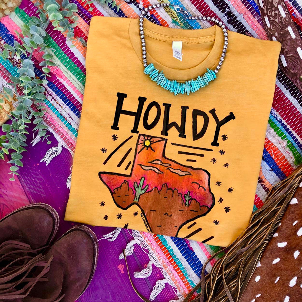 Howdy Texan Tee (Multiple Colors)
