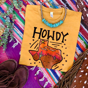 Howdy Texan Tee (Multiple Colors)