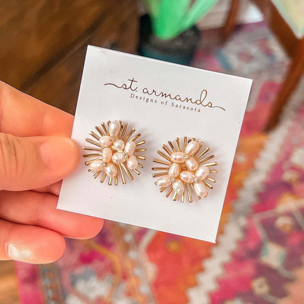 Sunburst Pearl Studs