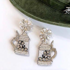 Oktoberfest Stein Earrings (Silver)