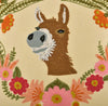 Donkey in Wreath Decorative Pillows