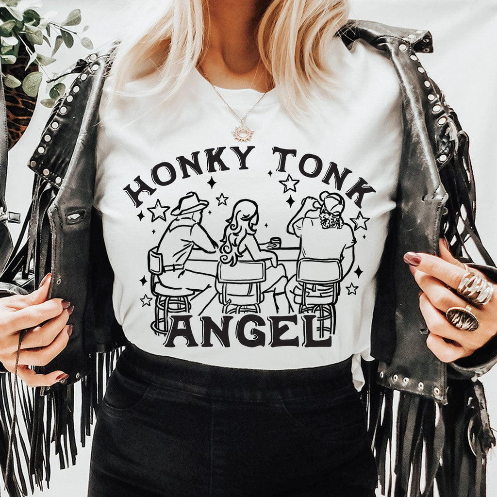 Honky Tonk Angel Tee (multiple colors)