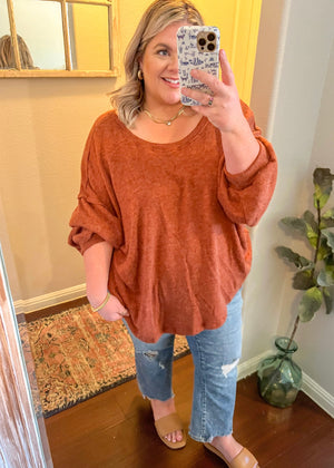 Rust Oversized Sweater