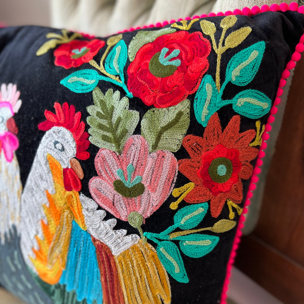 Rooster Decorative Pillow