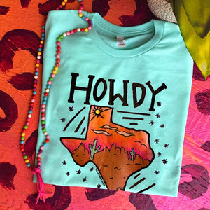 Howdy Texan Tee (Multiple Colors)