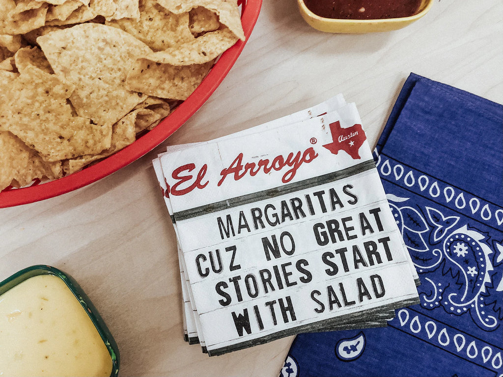 El Arroyo Cocktail Napkins- Start with Salad