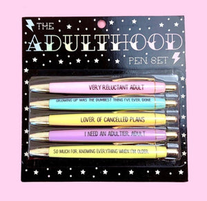 Adulthood Pen Set