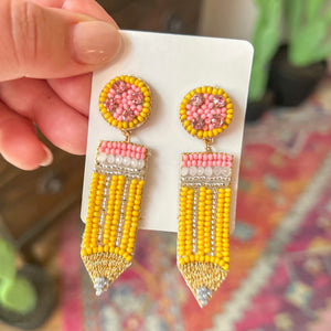 Teacher Pencil Earrings