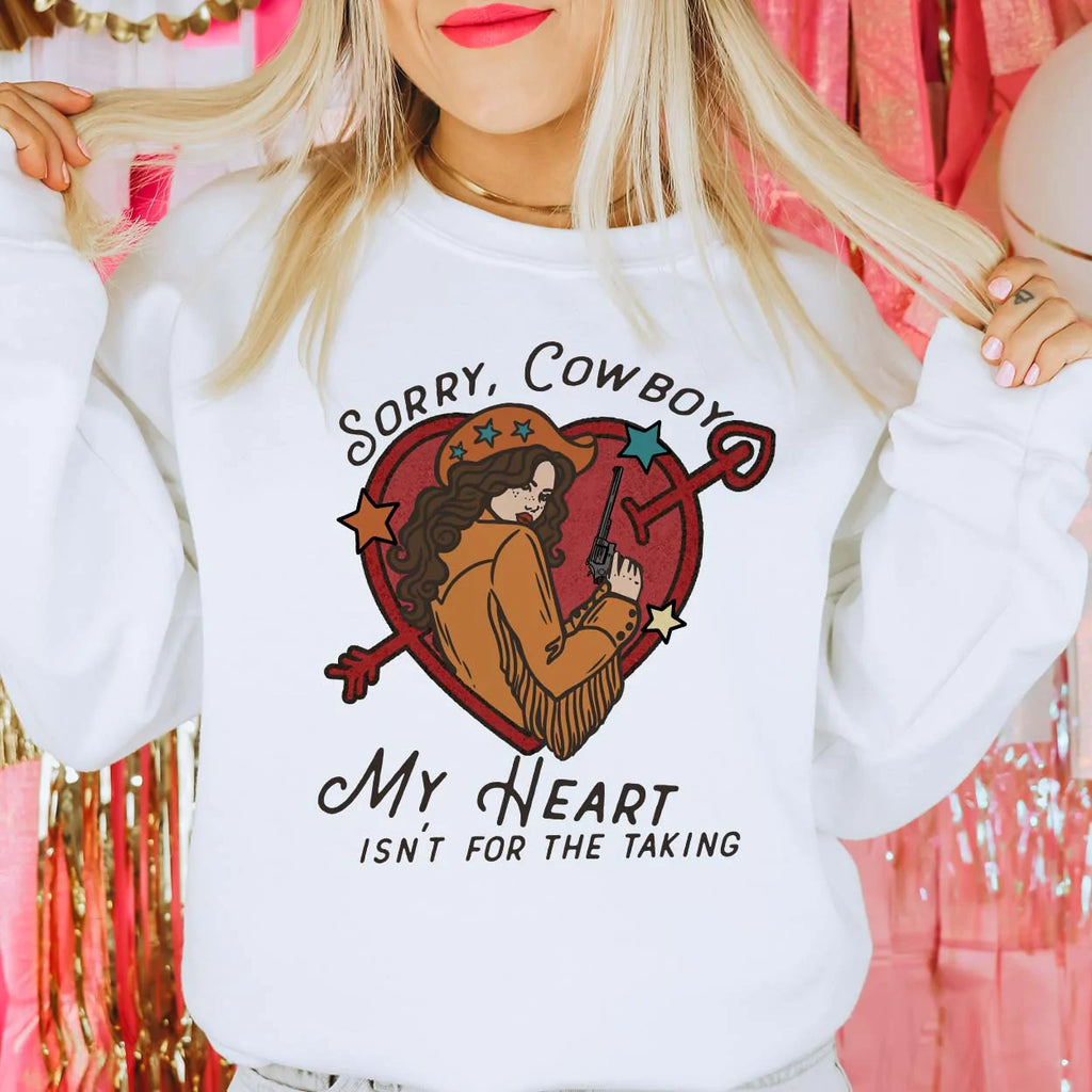 Sorry, Cowboy Sweatshirt (Multiple Options)