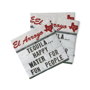 El Arroyo Cocktail Napkins - Tequila, Happy Water