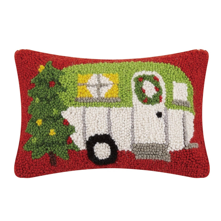 Holiday Camper Hook Pillow