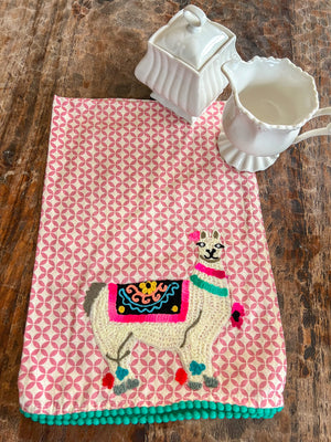 Llama Decorative Tea Towel