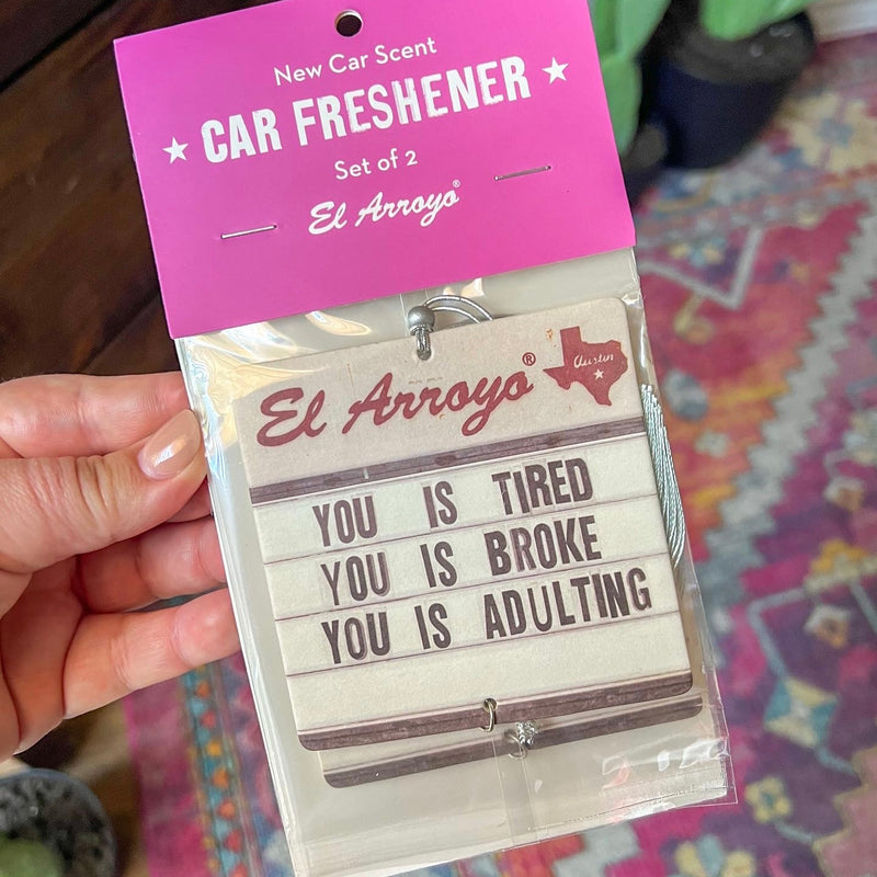 El Arroyo Car Air Freshener (2 Pack) - Adulting