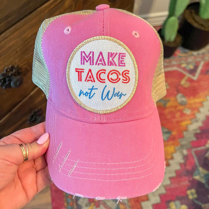 Make Tacos Not War - Light Pink