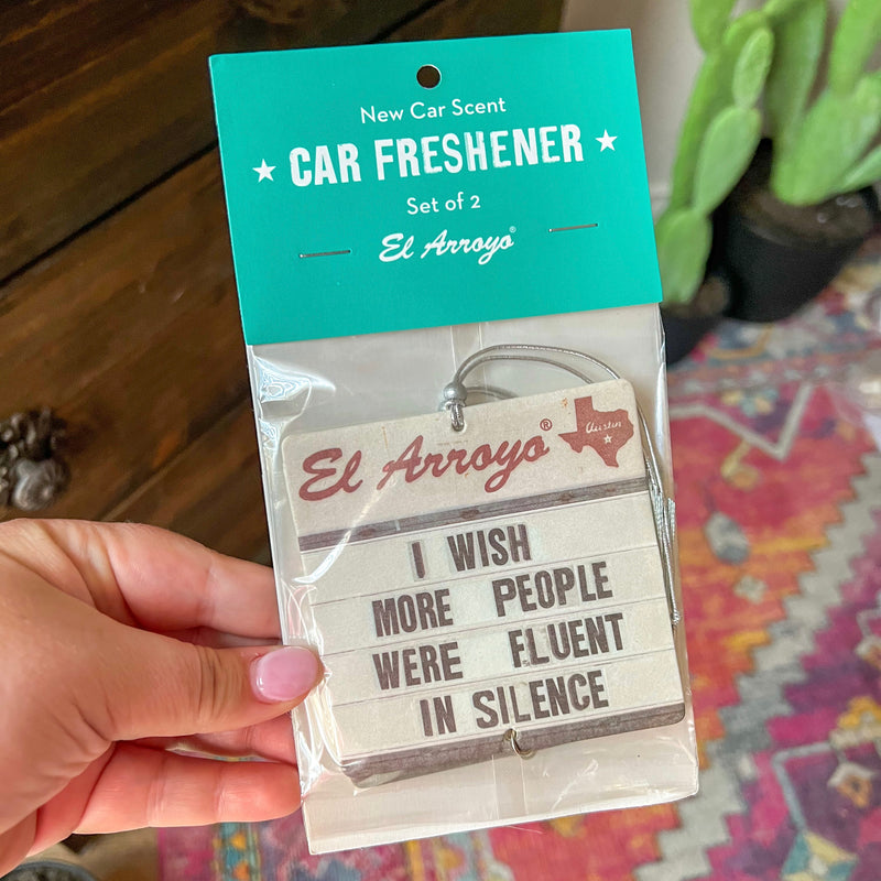 El Arroyo Car Air Freshener (2 Pack) - Fluent In Silence