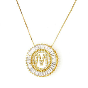 Radiant Initial Necklace