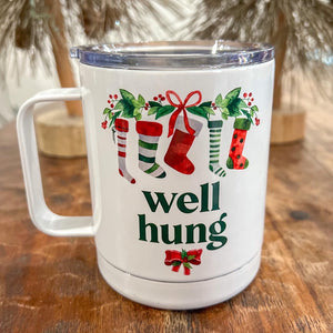 Well Hung Christmas Travel Coffee Mug – Turquoise and Tequila