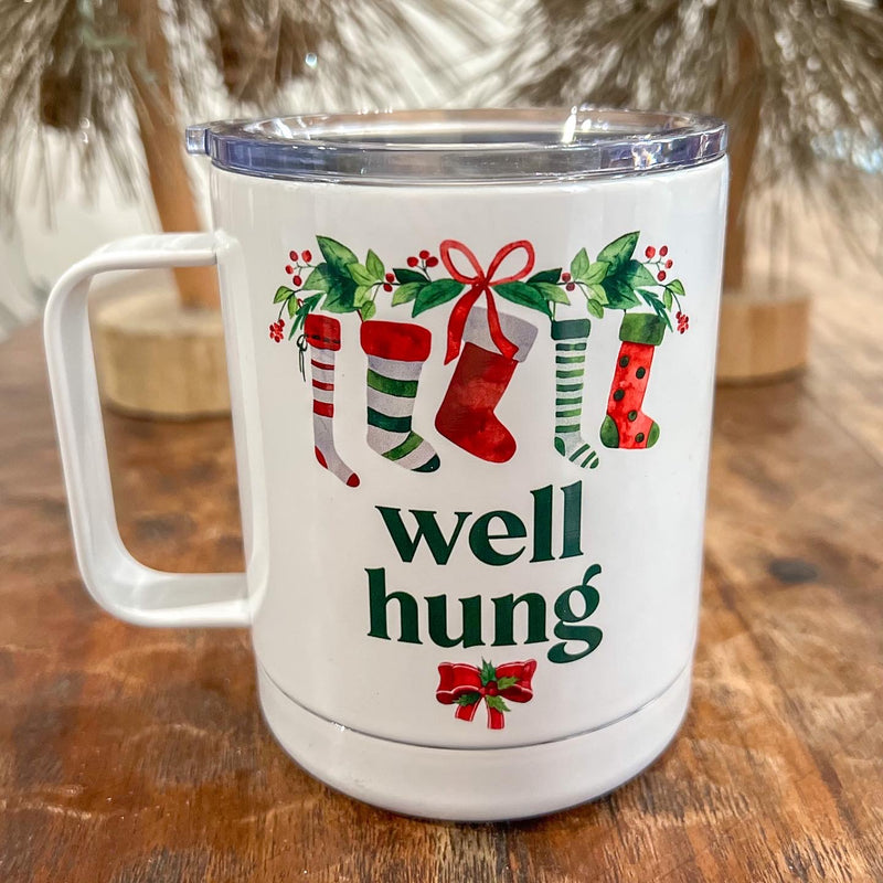 Well Hung Christmas Travel Coffee Mug
