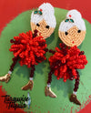 Mrs. Claus Post Earrings