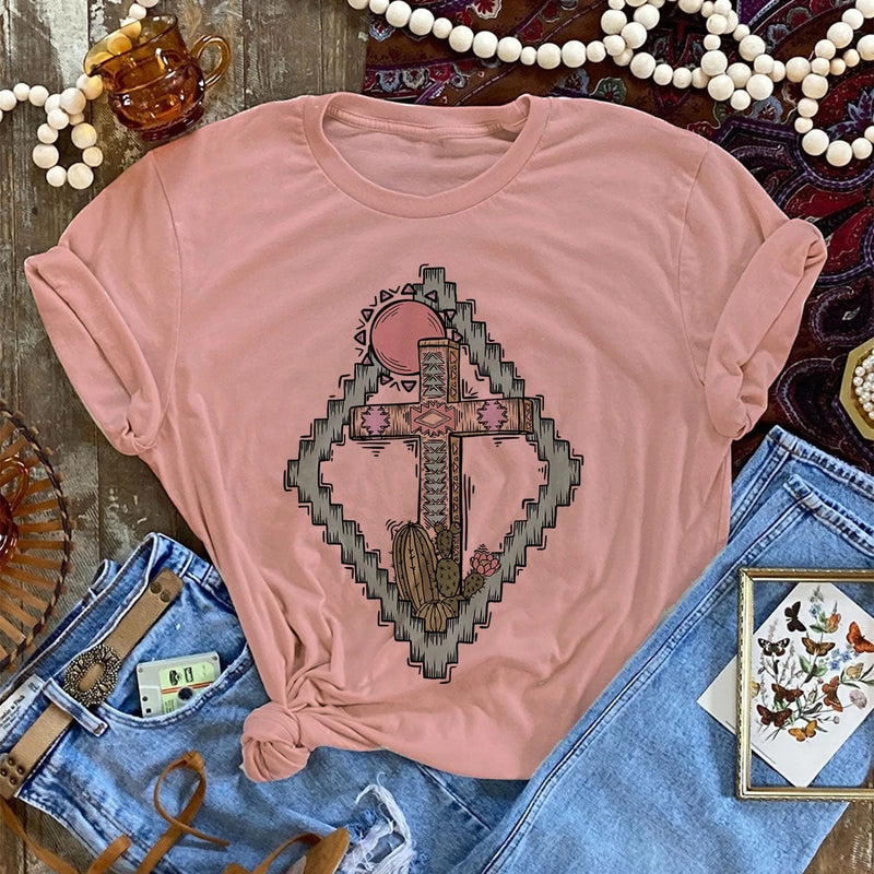 Easter Sunrise Cross Tee