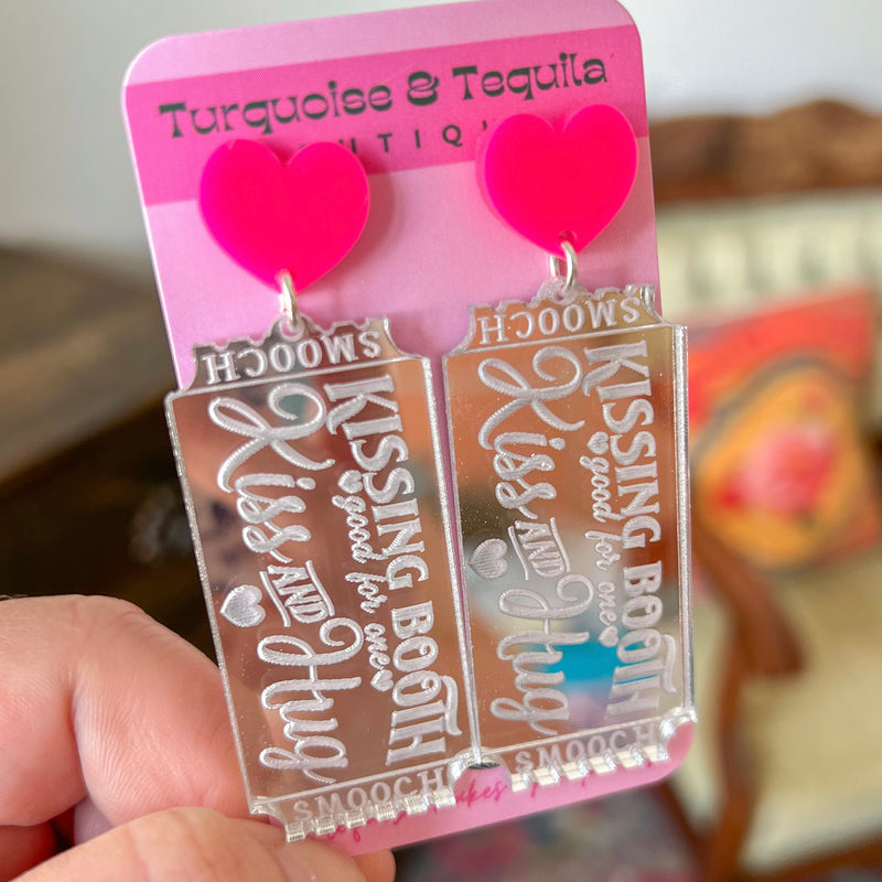 Kissing Booth Ticket Earrings