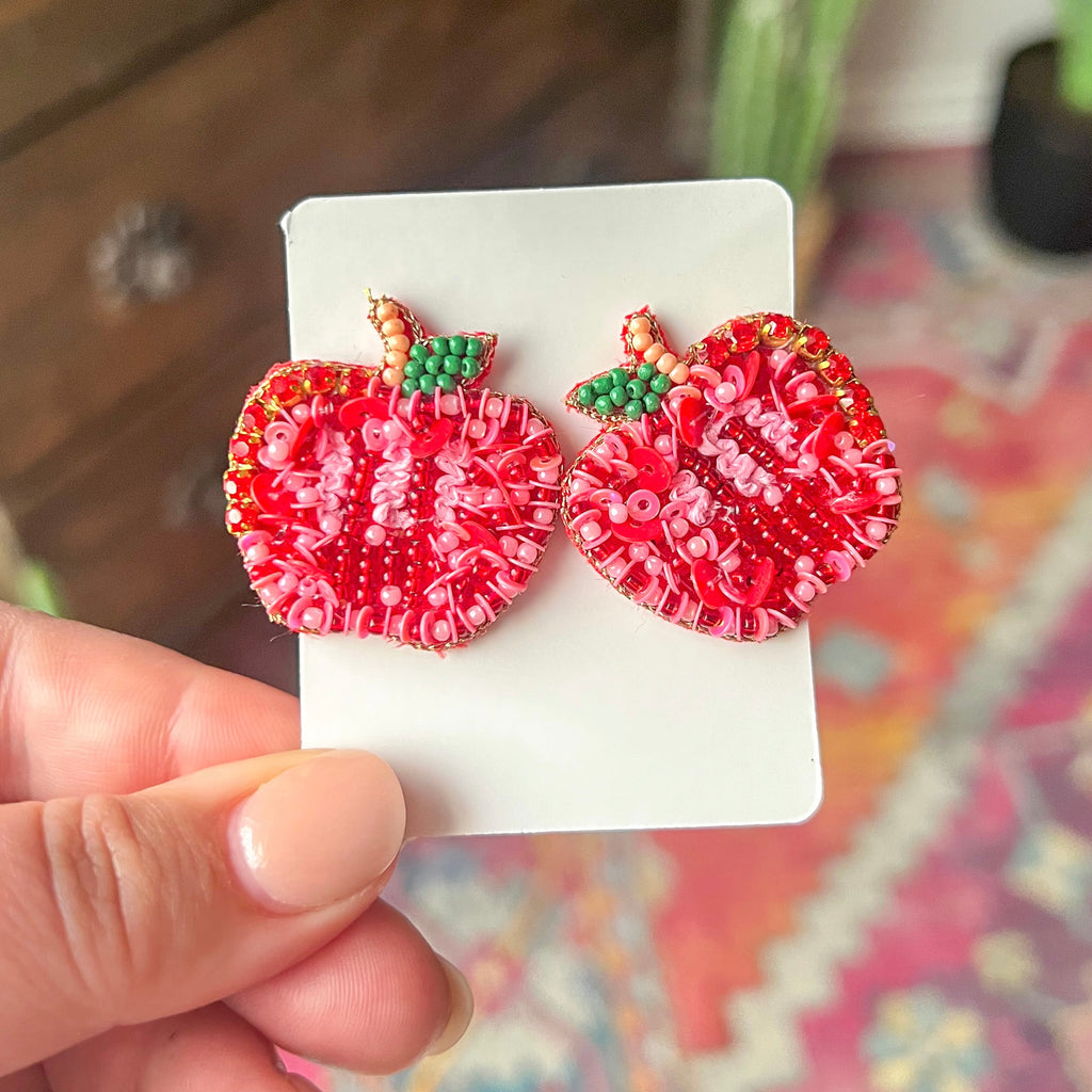 Teacher Apple Stud Earrings