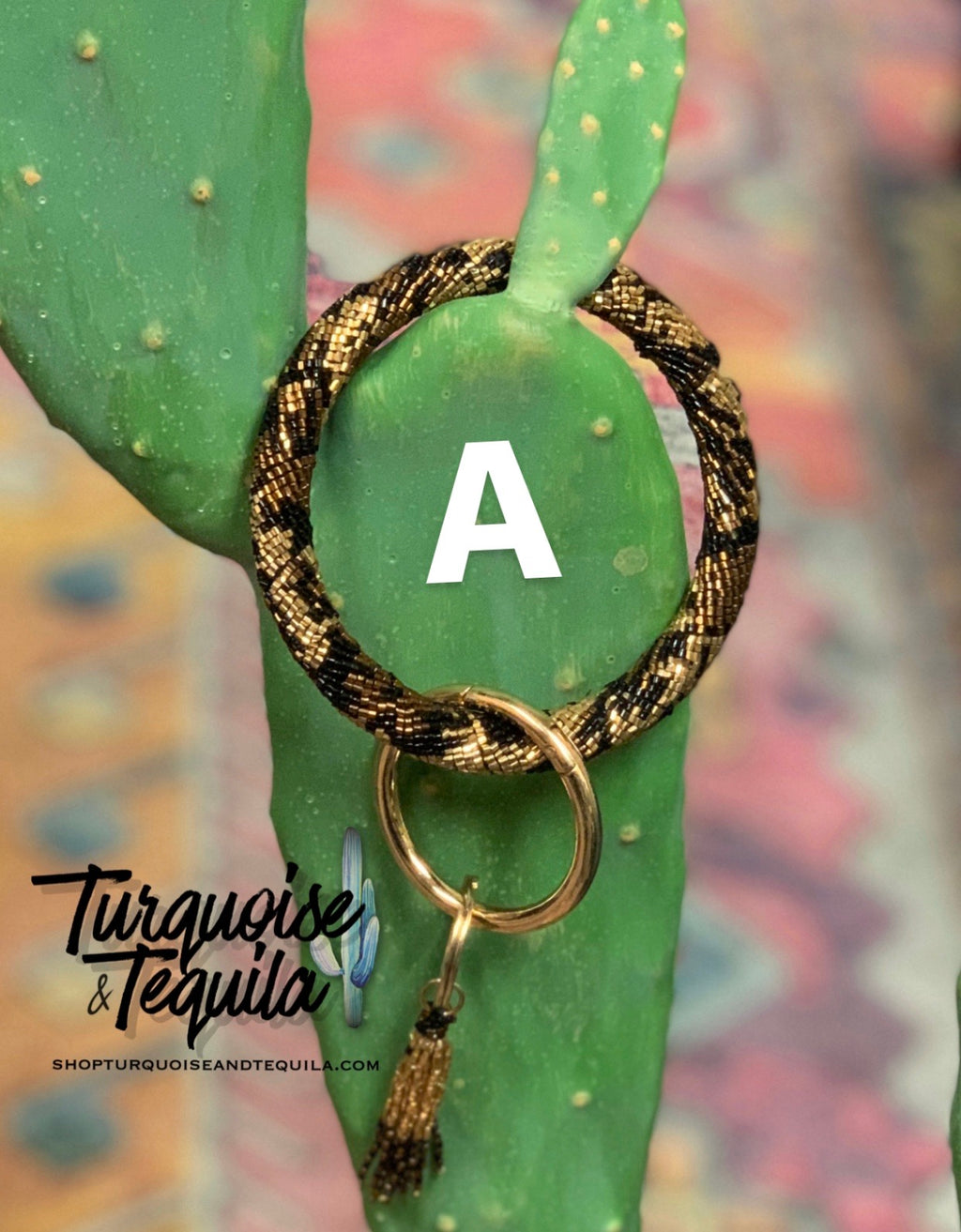 Beaded Bracelet Key Ring