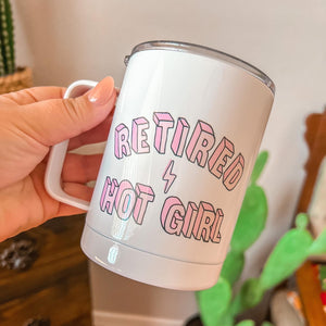 Retired Hot Girl Coffee Travel Mug – Turquoise and Tequila