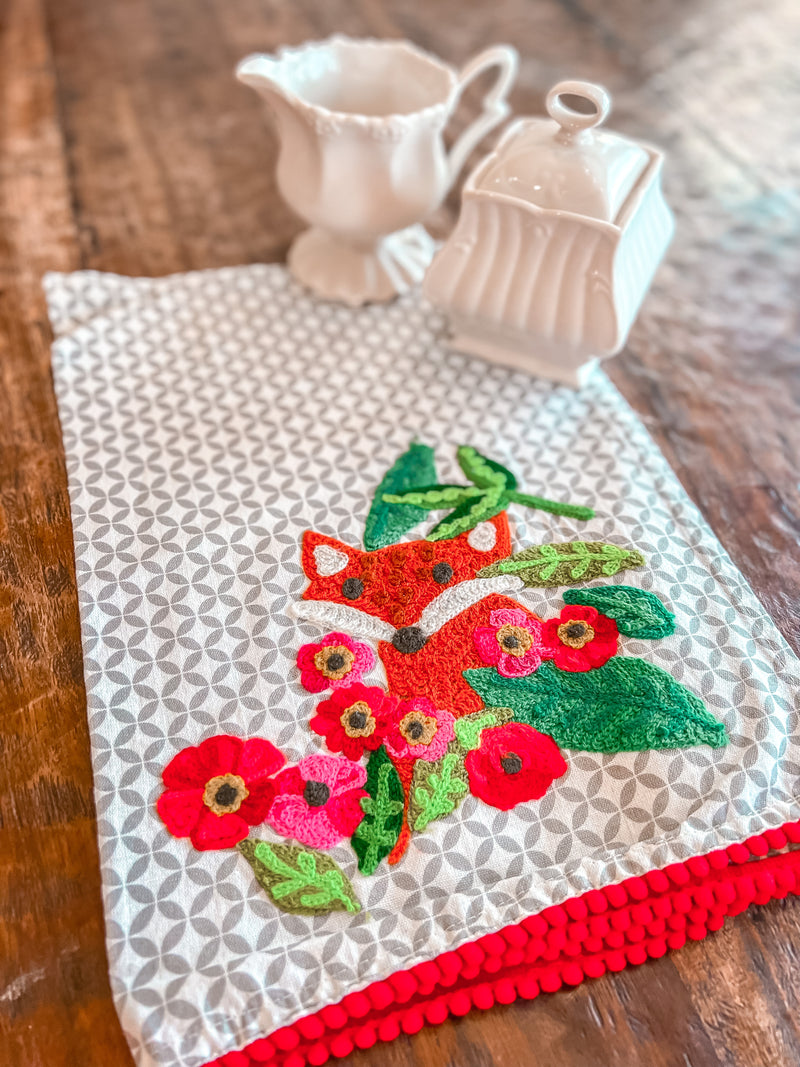 Fox Decorative Tea Towel