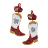 Game Day Gig ‘Em Cowboy Boot Earrings