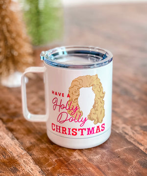 Have a Holly Dolly Christmas Coffee Mug – Turquoise and Tequila