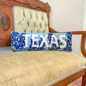 Texas Bluebonnet Hook Pillow