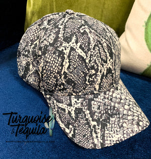 Snake Print Cap